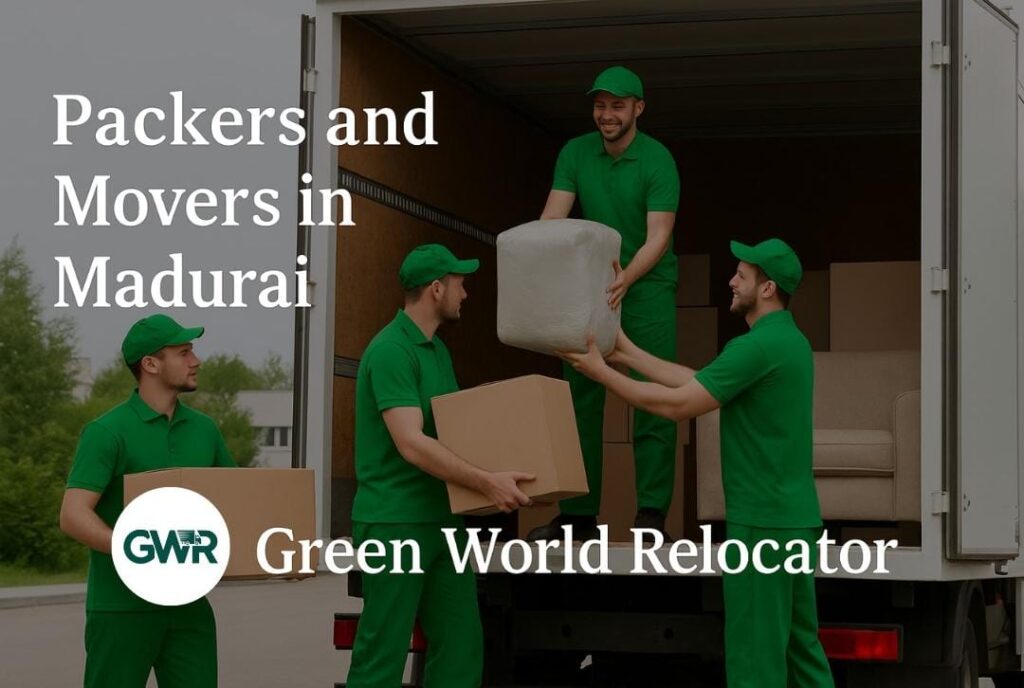 Packers and Movers in Madurai – Green World Relocator team loading household items