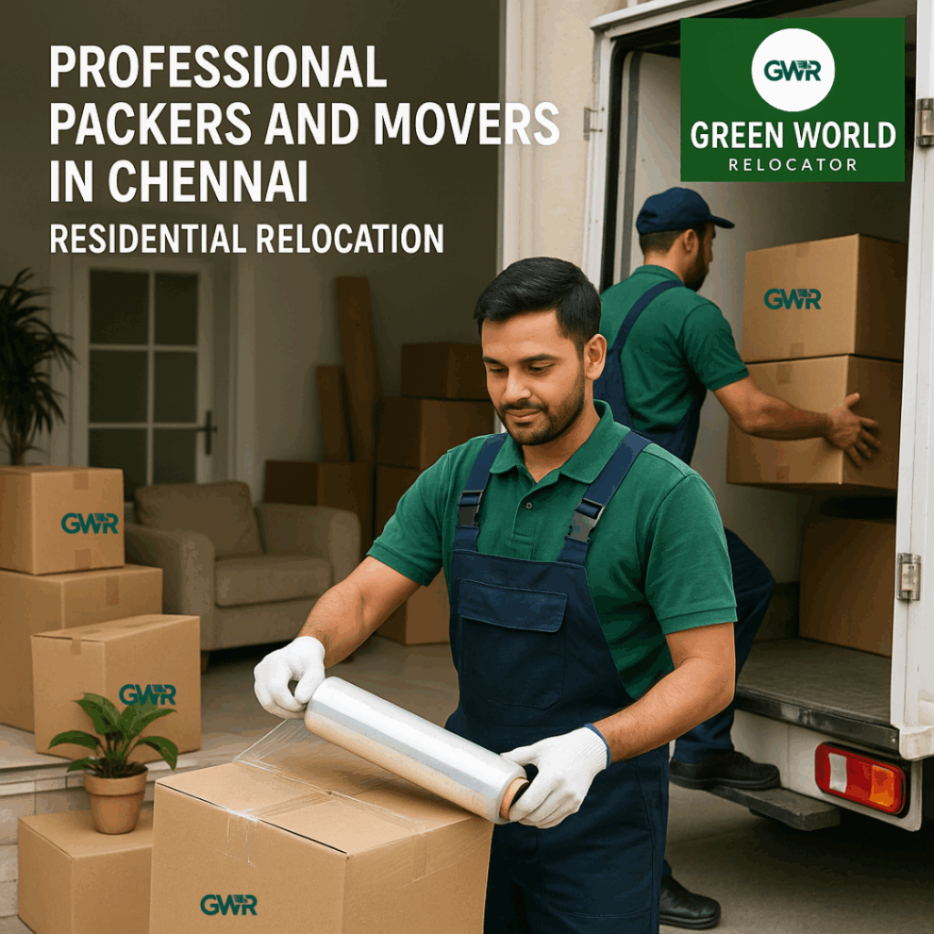 Professional Packers and Movers in Chennai handling packing and loading for residential relocation
