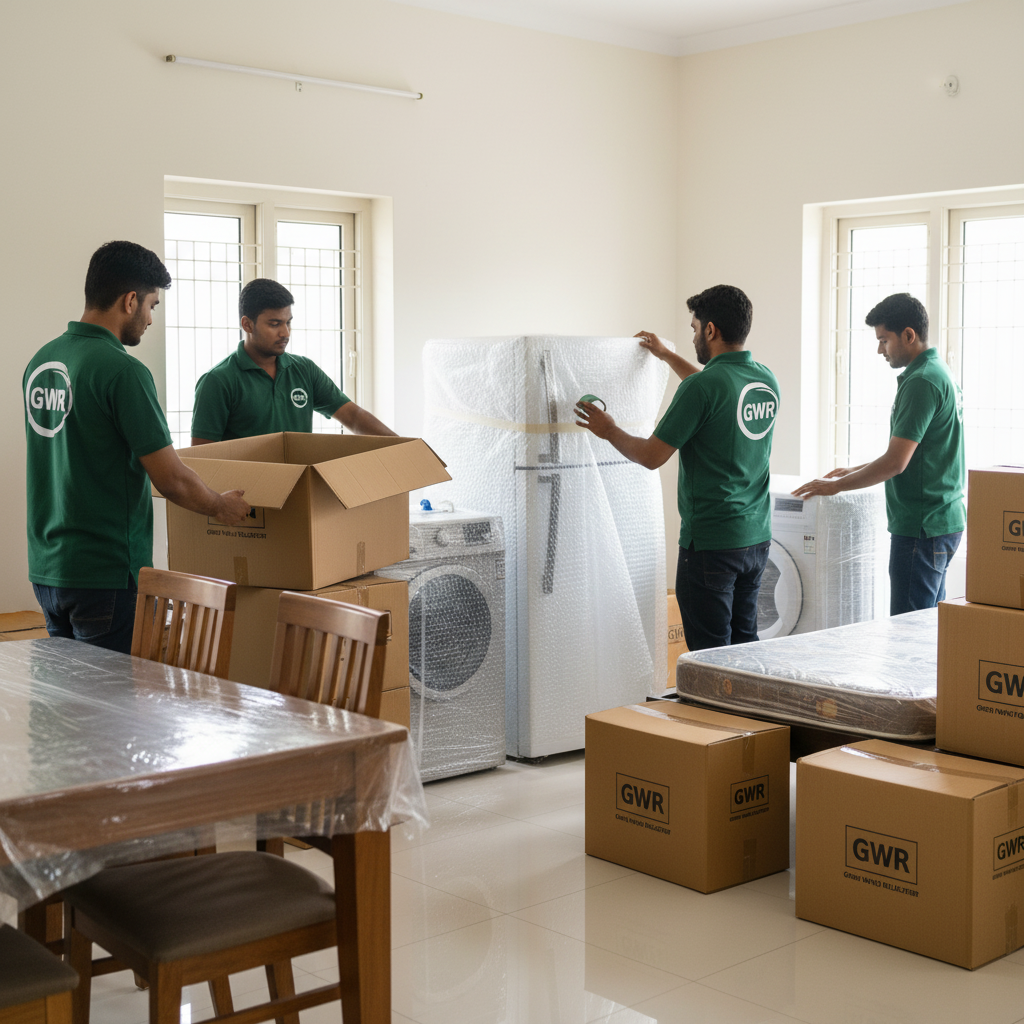 Safe and professional home shifting services in Chengalpattu by Green World Relocator.
