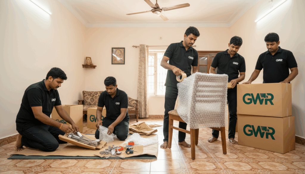    Professional movers handling 2BHK shifting service in Pollachi.
