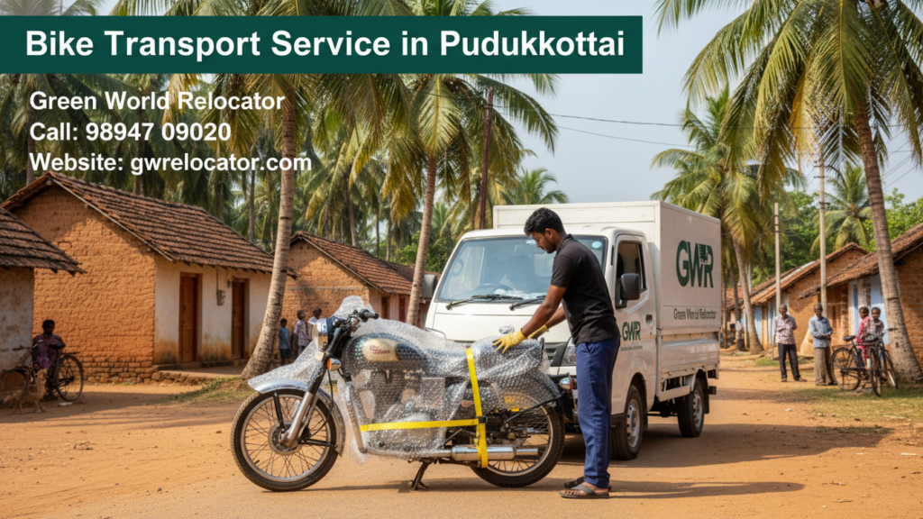 Bike transport service in Pudukkottai.