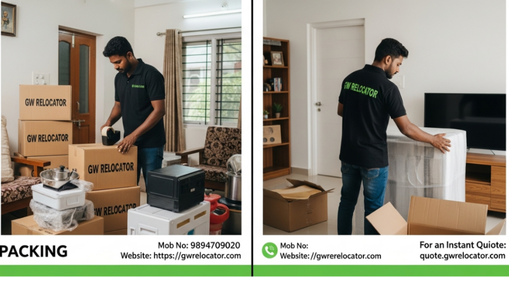 Packing and Unpacking Services in Packers and Movers in Trichy