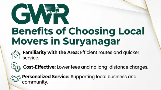 Benefits of Choosing Local Movers in Suryanagar