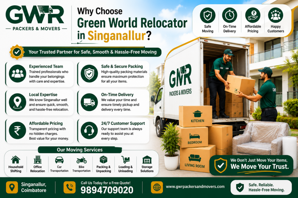 Why Choose Green World Relocator in Singanallur