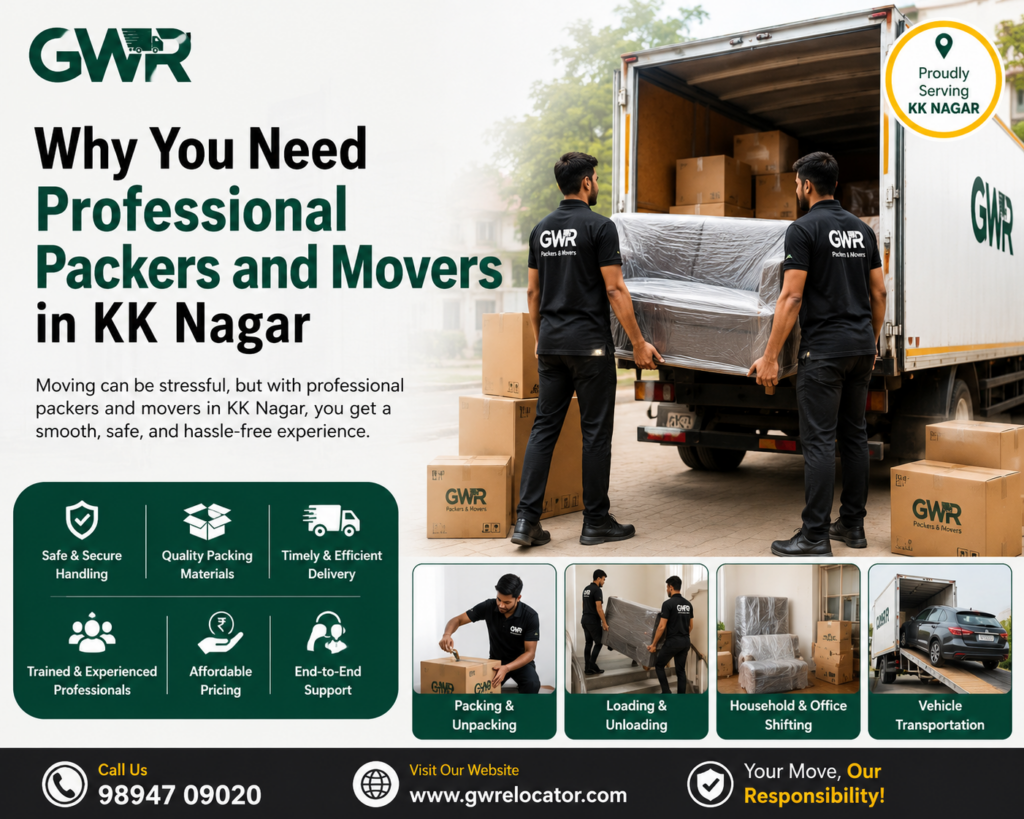 Why You Need Professional Packers and Movers in KK Nagar