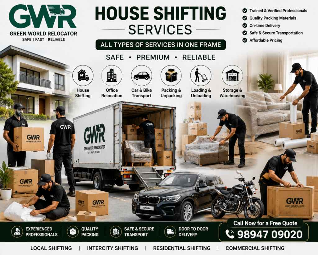 Our Packers and Movers Services in Race Course