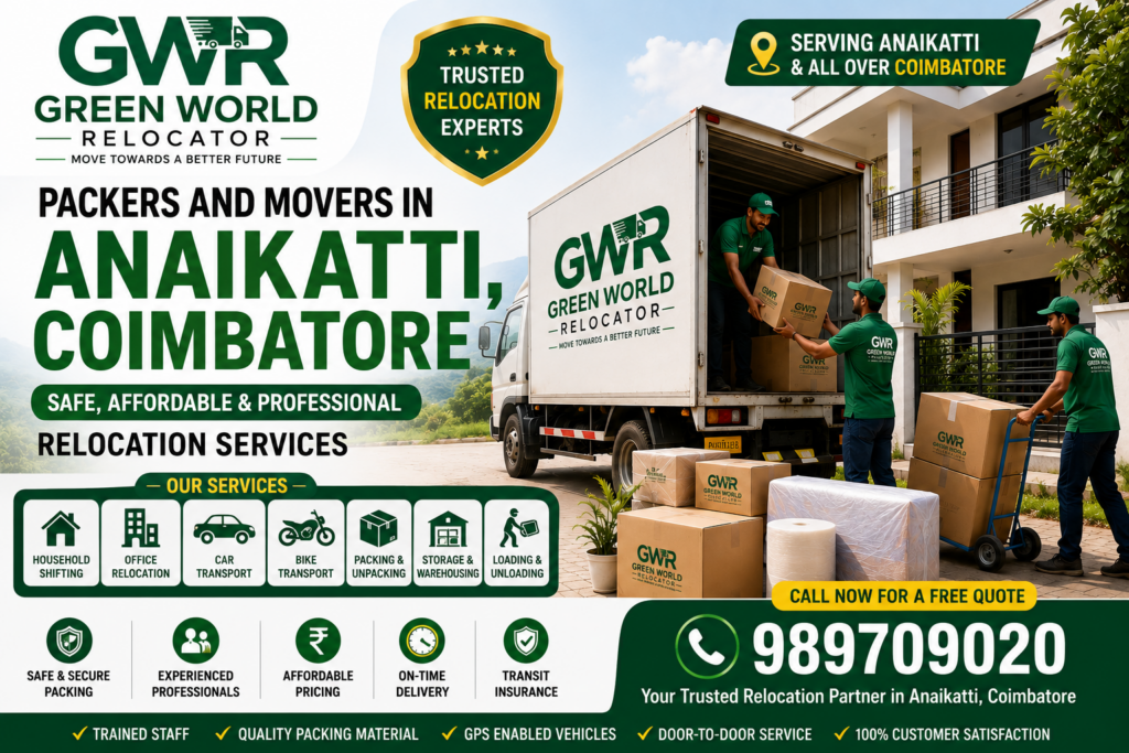 Packers and Movers in Anaikatti, Coimbatore
