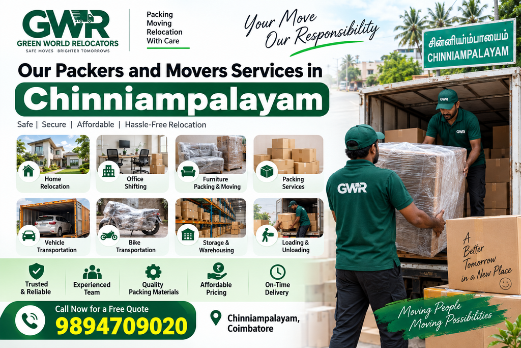 Our Packers and Movers Services in Chinniampalayam