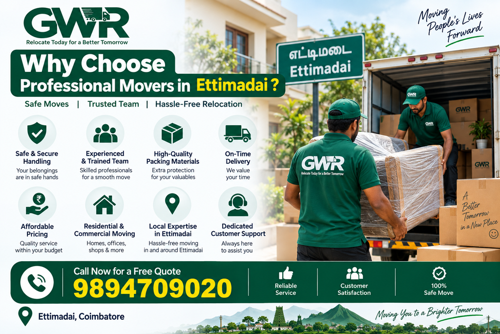 Why Choose Professional Movers in Ettimadai