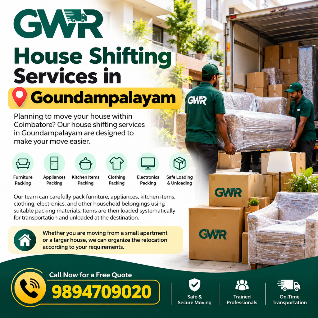 House Shifting Services in Goundampalayam