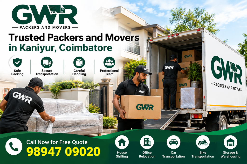 Trusted Packers and Movers in Kaniyur, Coimbatore