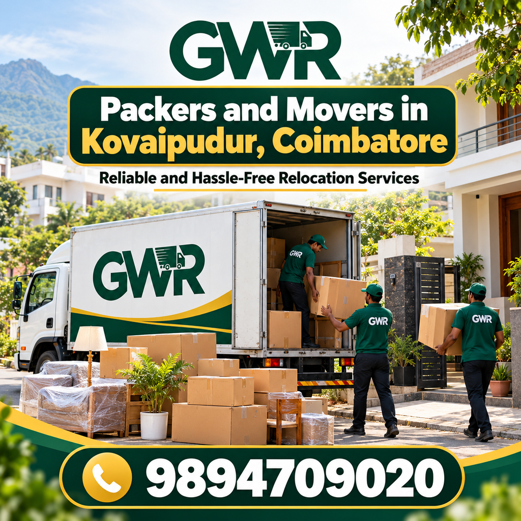 Packers and Movers in Kovaipudur, Coimbatore – Reliable and Hassle-Free Relocation Services
