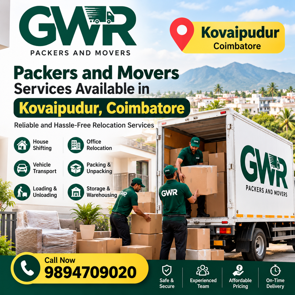 Packers and Movers Services Available in Kovaipudur, Coimbatore