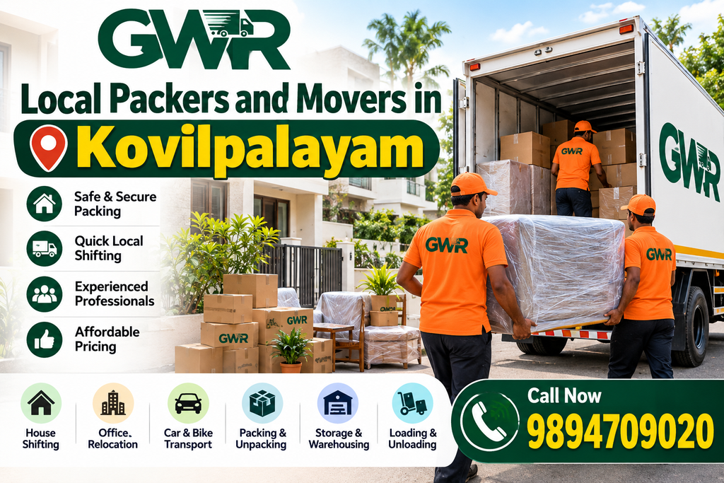 Local Packers and Movers in Kovilpalayam